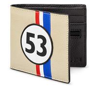 Yoshi Race Car Livery #53 Portefeuille en cuir pour homme, portefeuille fin en cuir beige/noir, blocage RFID, portefeuille fin pour homme, Beige/noir, Taille unique, Classique