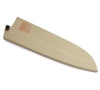 Yoshihiro Protecteur de lame en bois de magnolia naturel pour Santoku (180 mm) 17,8 cm