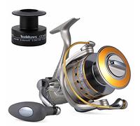 Yoshikawa Moulinet Baitfeeder pour Pêche en Mer et Pêche Carpe, 10+1 Roulement à Billes, 5.5:1 Rapport de Vitesse, Moulinet Spinning Anti-Corrosion avec Drague Fibre Carbone CY-5000