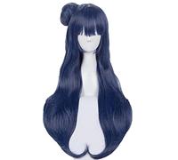 Yoshiko Tsushima Cosplay Love Live Cosplay Yoshiko Woman Blue Perruque Cosplay Long Anime Cosplay Perruques synthétiques résistantes à la Chaleur