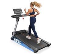 YOSHINO Tapis de course pliable pour la maison, Tapis de course avec inclinaison automatique de 18 %, 3,0 ch, Supportable jusqu'à 172 kg, Compatible avec l'application Bluetooth, Écran LED haute résol