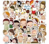 Yoshitomo Nara Autocollant Mignon Nara Graffiti Décalque Yoshitomo Figure Autocollant pour Tablette Coupe Skateboard Vélo Casque Décoration 50pcs