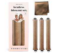 YOSHUYUKI Bigoudi pour dormir sans chaleur, en satin, boucles sans chaleur, set de tiges à friser, taille jumbo, large, éponge en mousse, bigoudis pour cheveux longs et courts, volume, outils de