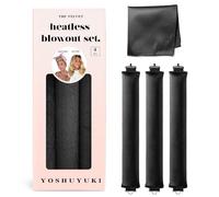 YOSHUYUKI Bigoudi pour dormir sans chaleur, en satin, boucles sans chaleur, set de tiges à friser, taille jumbo, large, éponge en mousse, bigoudis pour cheveux longs et courts, volume, outils de