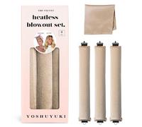 YOSHUYUKI Bigoudi pour dormir sans chaleur, en satin, boucles sans chaleur, set de tiges à friser, taille jumbo, large, éponge en mousse, bigoudis pour cheveux longs et courts, volume, outils de