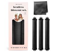 YOSHUYUKI Bigoudi pour dormir sans chaleur, en satin, boucles sans chaleur, set de tiges à friser, taille jumbo, large, éponge en mousse, bigoudis pour cheveux longs et courts, volume, outils de