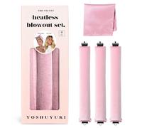 YOSHUYUKI Bigoudi pour dormir sans chaleur, en satin, boucles sans chaleur, set de tiges à friser, taille jumbo, large, éponge en mousse, bigoudis pour cheveux longs et courts, volume, outils de