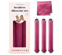 YOSHUYUKI Bigoudi pour dormir sans chaleur, en satin, boucles sans chaleur, set de tiges à friser, taille jumbo, large, éponge en mousse, bigoudis pour cheveux longs et courts, volume, outils de