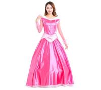 YOSICIL Cosplay Robe de La Belle et La Bête Déguisement élégant de Soirée Costume Longue de Princesse Halloween Anniversaire Spectacle, 2XL