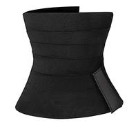 YOSICIL Femme Taille Trainer Bandage 6 Mètres Ceintures de Sudation Ventre Plat Réglable Invisible Sculptant Ceinture de Minceur Fitness Yoga Post-Partum Serre-Taille Amincissante,Noir,6 M