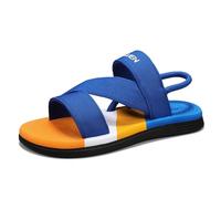 YOSICIL Sandales de loisir pour homme Sandales d'été confortables et polyvalentes Flip flops légers pour quotidien et vacances, bleu, 43