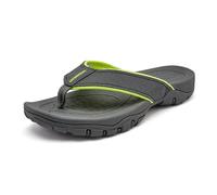 YOSICIL Sandales homme décontractées Tongues d'été antidérapantes et légères Semelle confortable en EVA Adhérence solide Salle de bain jardin ou plage, gris-vert, 47