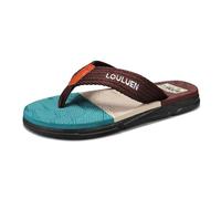 YOSICIL Tongs homme pratiques Sandales de bain souples antidérapantes Flip flops résistants à l'usure avec amorti pour la plage Nu pieds ouverts polyvalents et épurés pour extérieur, marron, 41
