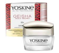 YOSKINE Geisha Gold Secret 55+ krem z niæmi jedwabiu przeciwzmarszczkowa Regeneracja after dzieñ i na noc 50 ml