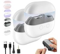 Yosody Fanyil Pubyfun Glosrity Sherum Easyclip Coupe-ongles intelligent, Vueeze Coupe-ongles automatique Polisseuse avec lumière LED, Multifonctionnel Électrique Easy Clip(White*2)