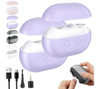 Yosody Fanyil Pubyfun Glosrity Sherum Easyclip Coupe-ongles intelligent, Vueeze Coupe-ongles automatique Polisseuse avec lumière LED, Multifonctionnel Électrique Easy Clip(Purple*2)