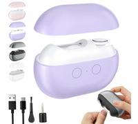 Yosody Fanyil Pubyfun Glosrity Sherum Easyclip Coupe-ongles intelligent, Vueeze Coupe-ongles automatique Polisseuse avec lumière LED, Multifonctionnel Électrique Easy Clip(Purple)