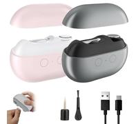 Yosody Nail Clipper, Yosody Smart Nail Clipper, LED Light Low-Noise Nail Trimmer with Built-in Storage, Automatic Trimming & Polishing for Seniors and Home Use (2pcs E)