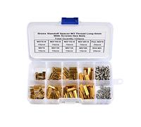 Yosoo 120 pièces M3 cuivre laiton piliers entretoise Circuit entretoise carte PCB écrou vis hexagonale ronde simple culasse