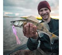 Yosoo 2 pcs Artificial Fishing Lure, Bottom Beard Design with Hooks for Freshwater Bass Fishing Tackle Accessories (2#)