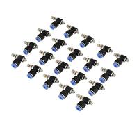 Yosoo 20pcs OD 4 Mm Tube M5 Connecteur de Soupape d'air Pneumatique Connecteur Rapide pour le Laiton en Laiton SL4-M5 Noir, Performances à l'épreuve des Fuites, Résistante à la Haute Pression,