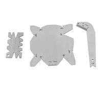 Yosoo 3 Pièces Jauge de Meulage de Foret Jauge d'angle de Foret Vérificateur d'angle de Foret en Acier Inoxydable Outils de Mesure Manuels Jauge d'angle de Foret pour Forets de Mesure