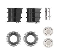 Yosoo 304 Kit de Remplacement d'échelle de Piscine en Acier Inoxydable, Protection Complète pour Votre échelle avec pavé à Pied de Bouchon en Caoutchouc, Applications Polyvalentes pour Tube à Tube