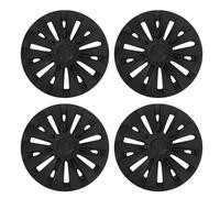 Yosoo 4 Pièces D’Enjoliveurs de Roue de 19 Pouces, Enjoliveurs en ABS Noir Mat de Remplacement pour Y 2021-2024, Couvre-Jantes avec Protecteur de Bord pour Une durabilité Accrue