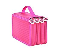 Yosoo 72 pièces Couleurs Crayon Stylo Affaire Sac Pochette Stationnaire avec Grande capacité Oxford Multicouche Crayon
