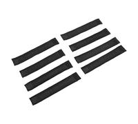 Yosoo 8 Pcs Sleeve Straps, Anti Slip Breathable Mesh Fabric Comfortable for Sports Shirts Softball Soccer, with Hook and Loop Black Sleeve Ties