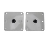Yosoo Base de Siège en Alliage en Alliage en Aluminium, Plaque de Montage Post-Broche de 3/4 Pouces avec Insert en Plastique, Installation Facile pour la Plupart des Sièges de Bateau, Kit de
