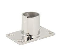 Yosoo Base Rectangulaire de Montage de Main Courante de Bateau, Accessoires de Main Courante Marine Durables en Acier Inoxydable pour Bateau, Yacht et Utilisation Marine (90°22MM/0.9in)