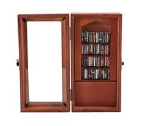 Yosoo Bibeare de Soulagement de l'anxiété Ornement de Cabinet d'affichage en Bois avec 1 Pack Livre Figurine Ambiance Artistique pour la Salle d'étude Coffee Shop 3,9 X 7,9 Pouces
