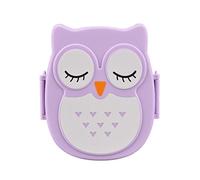 Boîte à Lunch Rectangulaire Portable avec Un Motif de Joli Hibou Alimentaire Etanche pour Conserver Fruits Tant pour Enfants que les Adultes