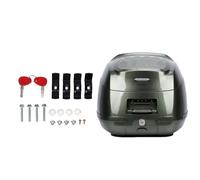 Yosoo Boîte Arrière Universelle pour Moto, Boîte de Coffre étanche 32L, Boîte de Rangement pour Bagages, Porte-Casque avec Serrure et Accessoires de Montage (Green)