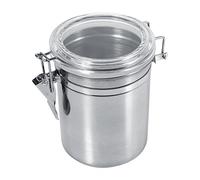 Yosoo Boîte Conteneur De Stockage D'aliments En Acier Inoxydable Étanche Contenant De Grains Grain De Café Pour Cuisine (Taille : XL 16.5 * 9.5cm)