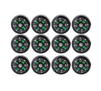 Yosoo Boussole de Poche, Lot de 12 Mini Boussoles Remplies de Liquide pour Bracelet Paracord, Accessoire de Randonnée et Camping en Plein Air