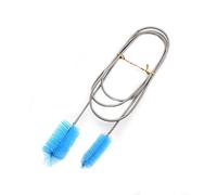 Yosoo Brosse à tuyau Brosse de nettoyage pour aquarium Brosse à double tuyau Brosse à tuyau d'eau Brosse à filtre Pompe à tuyau Nettoyant pour brosse pour Aquarium Bleu