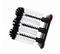 Yosoo Brosse pour Bouteille d'eau, Ensemble de 3 Têtes de Brosse, Nettoyeur de Verre, Lave-verre à Base d'aspiration, Conception Efficace, Utilisation Polyvalente, Facile à Utiliser
