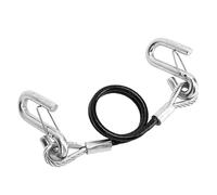 Yosoo Câble de Sécurité de Remorque de 3 500 Lb Câble de Sécurité enroulé de à Crochet en S avec Longueur Réglable pour de de Remorquage, Rangement Pratique pour Chaîne de de Remorque