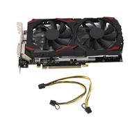 Yosoo Carte Graphique Radeon Ddr5 Carte Graphique de Jeu RX 580 8 Go 256 Bits avec Deux Ventilateurs pour Ordinateurs de Bureau (580 8G D5)