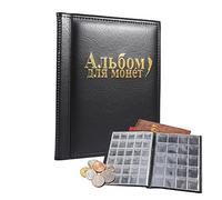 Yosoo - Classeur pour collection de pièces de monnaie - 250 poches - Noir