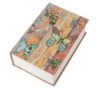 Yosoo Coffre-fort en forme de livre de simulation, grande taille 17,8 x 11,4 x 5,1 cm avec serrure à clé pour l'argent liquide, bijoux, cadeau de Noël pour enfants (style 3)