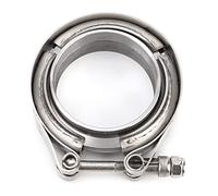 Yosoo Colliers de Serrage pour Tuyau d'Échappement, Acier Inoxydable, 55mm, Lot de 2, pour Turbo Pot Down Pipe