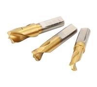 Yosoo Coupeur de Soudure par Points 3 Pièces, Jeu de Forets HSS en Cobalt avec des Tailles de 1/4 Po et 3/8 Po pour un Retrait Efficace des Soudures sur le Métal