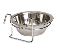 Yosoo Crochet en Acier Inoxydable sur Alimentation Bol pour Chien, Animal de Compagnie, Lapin, Oiseau, Chat, Chiot, Nourriture, Eau, Bol, Tasse et boîte de Cage avec Support