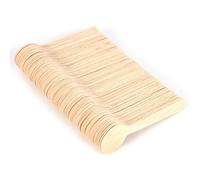 Yosoo Cuillères en Bois 100pcs Recyclables Jetables Cuillère à Thé à La Crème Glacée Écologique 10cm Coutellerie