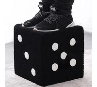 Yosoo Dice Cube Ottoman Design élégant Cadre en Bois Fonctions Multiples Tabouret à Dés avec Coussin en Mousse Haute densité Utilisation Polyvalente pour Repose-Pieds Tabouret à Chaussures Salon