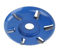 Yosoo Disques de Sculpture sur Bois Turbo 6 Dents 90 Mm, Outil de Façonnage du Bois à Haute Usure pour Meuleuse d'angle, Fraise de Tranchante pour le Travail du, Disque de Sculpture sur de (lame