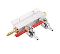 Yosoo Distributeur de gaz de bière Distributeur d'air CO2 Collecteur 2 Voies